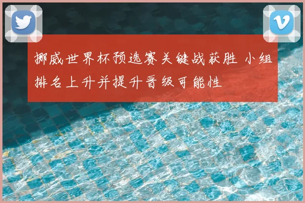 挪威世界杯预选赛关键战获胜 小组排名上升并提升晋级可能性
